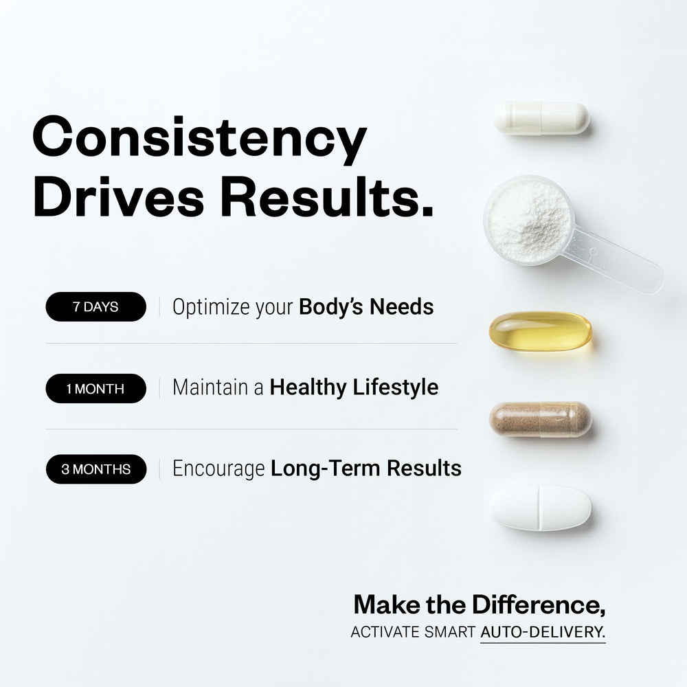 Supersmart capsule in hand showing size and easy daily dosing benefit