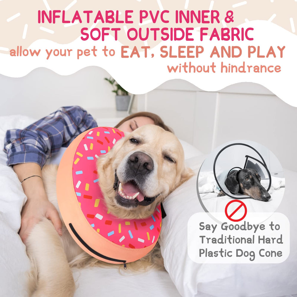 Supet collar inflado con cámara de aire proporcionando soporte suave al cuello