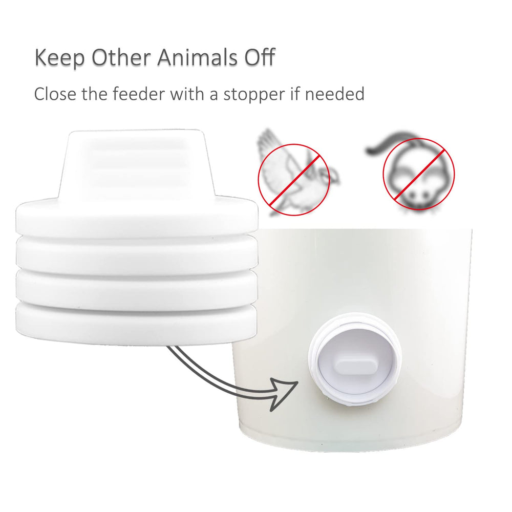 Suplklz comedero en uso con gallinas comiendo, reduce el desperdicio