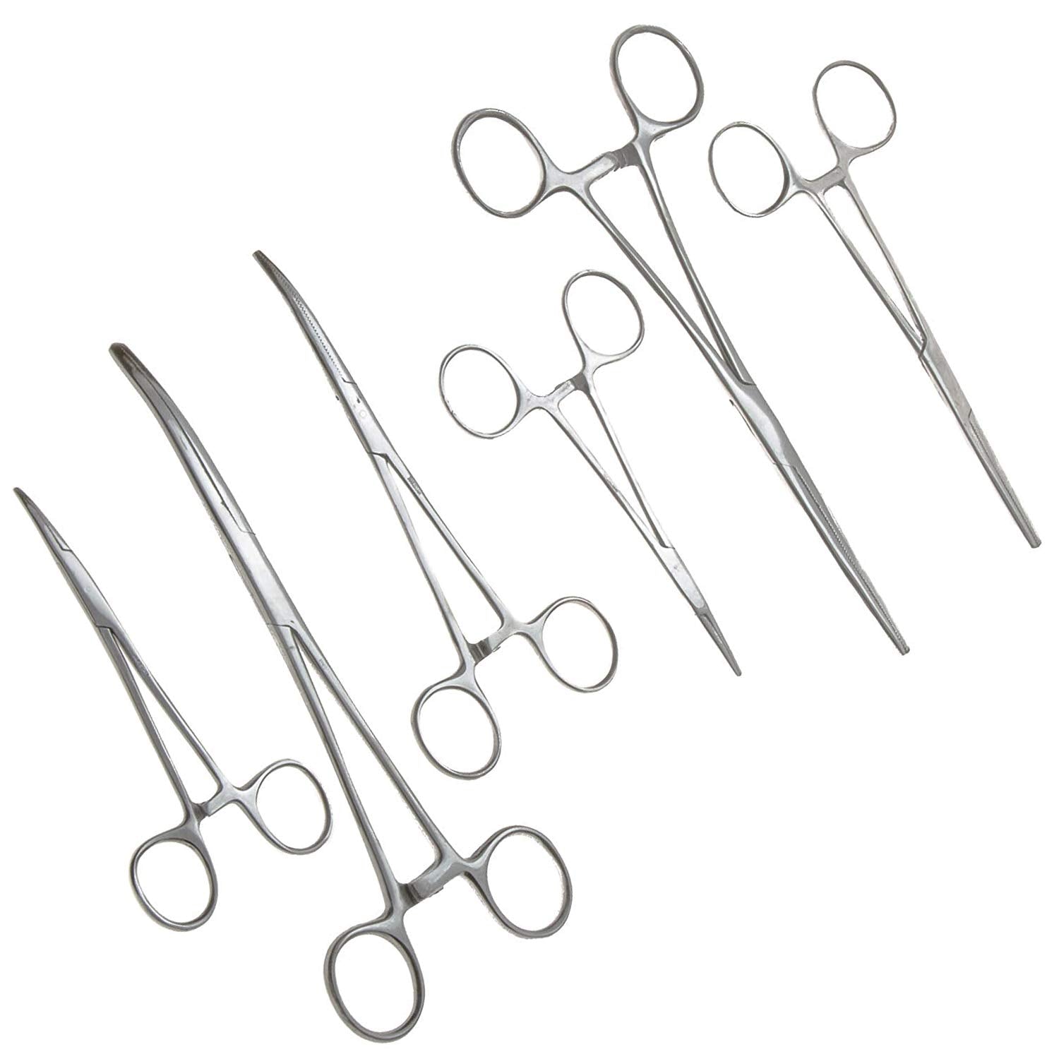 SURGICAL ONLINE frente del empaque mostrando las seis pinzas durable