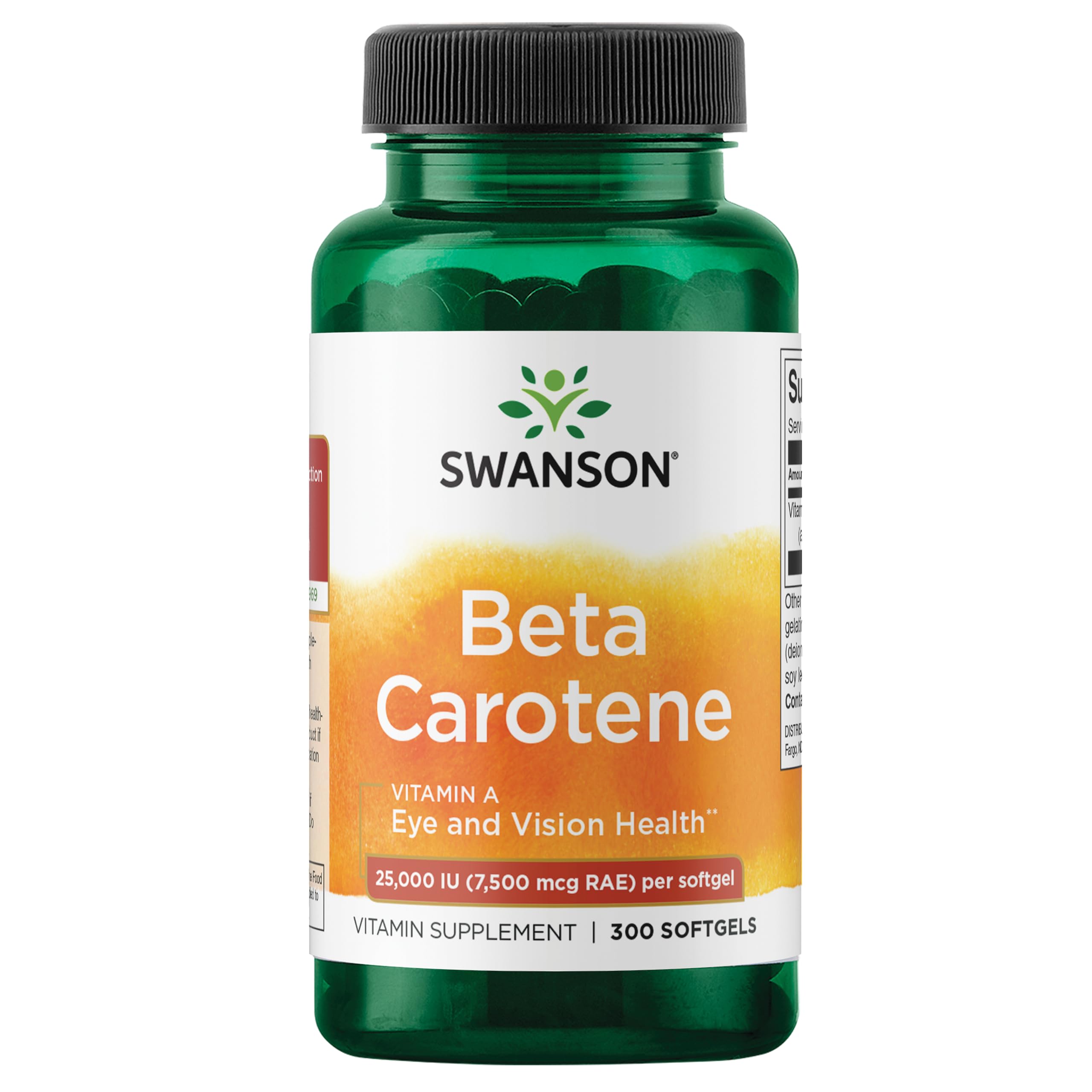 Swanson envase frontal mostrando 300 softgels y beneficio de suplementación