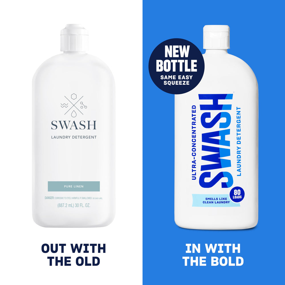 Swash gota de detergente concentrado muestra textura y eficacia