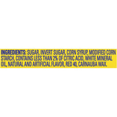 Swedish Fish primer plano de textura masticable y apetecible