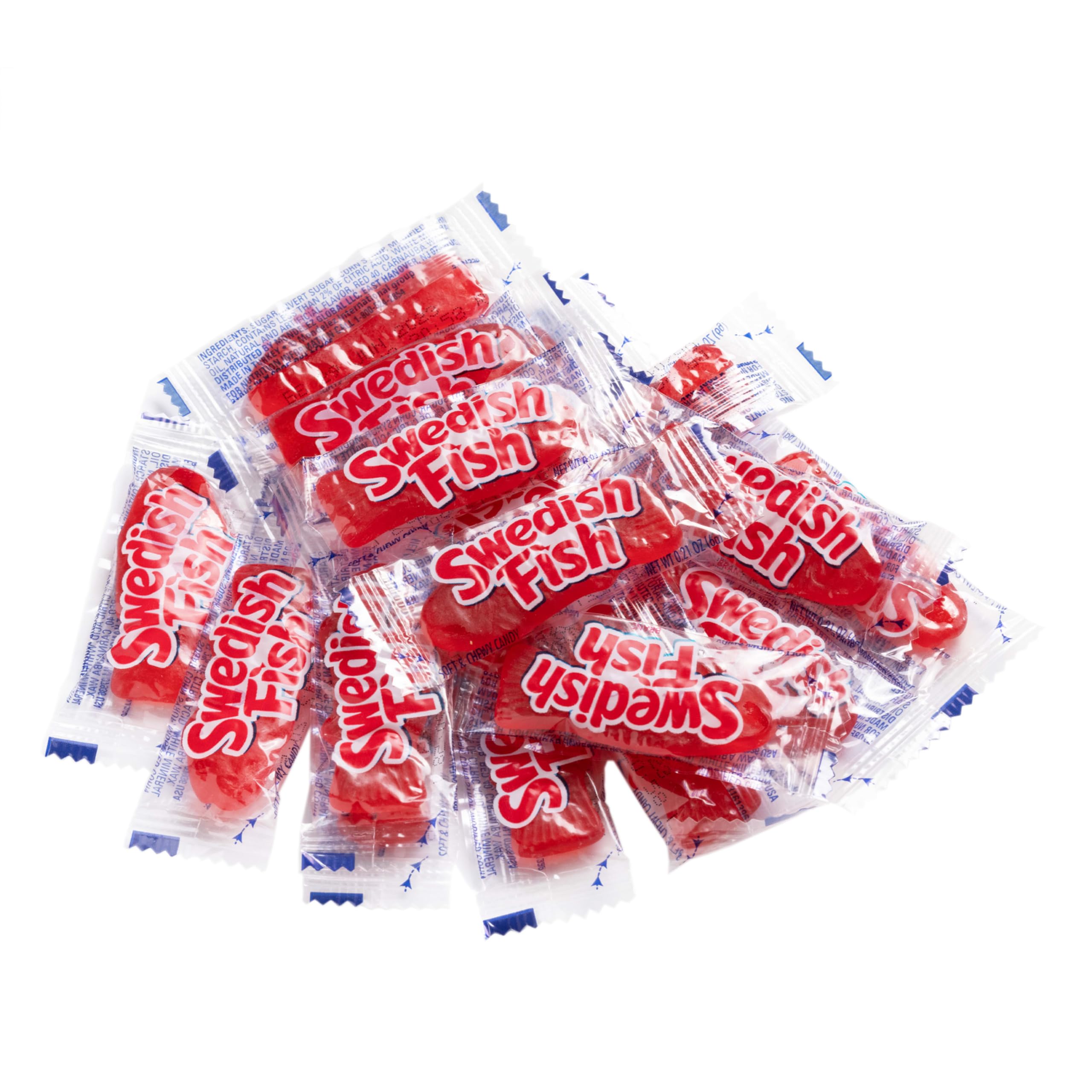 Swedish Fish caja dispensadora abierta con fácil acceso a los caramelos