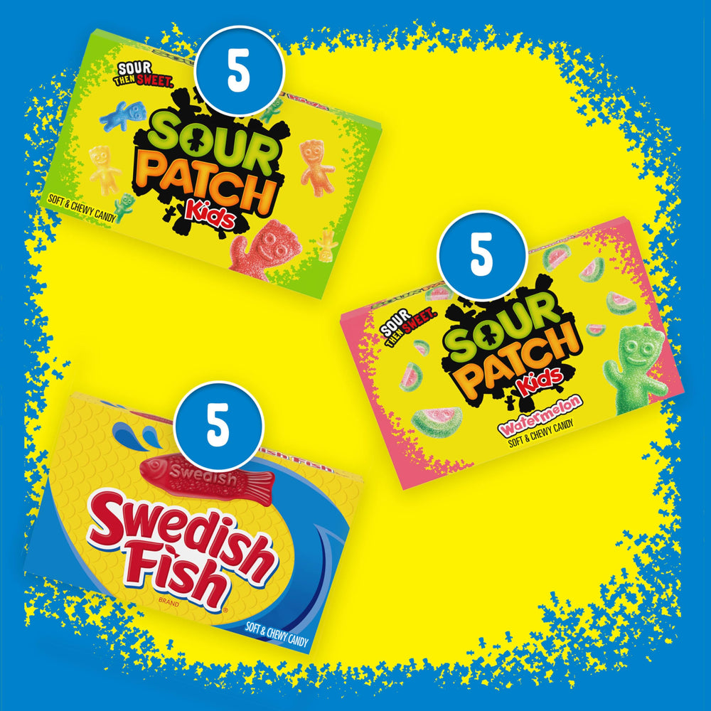 Swedish Fish close-up en forma de pez mostrando aspecto divertido