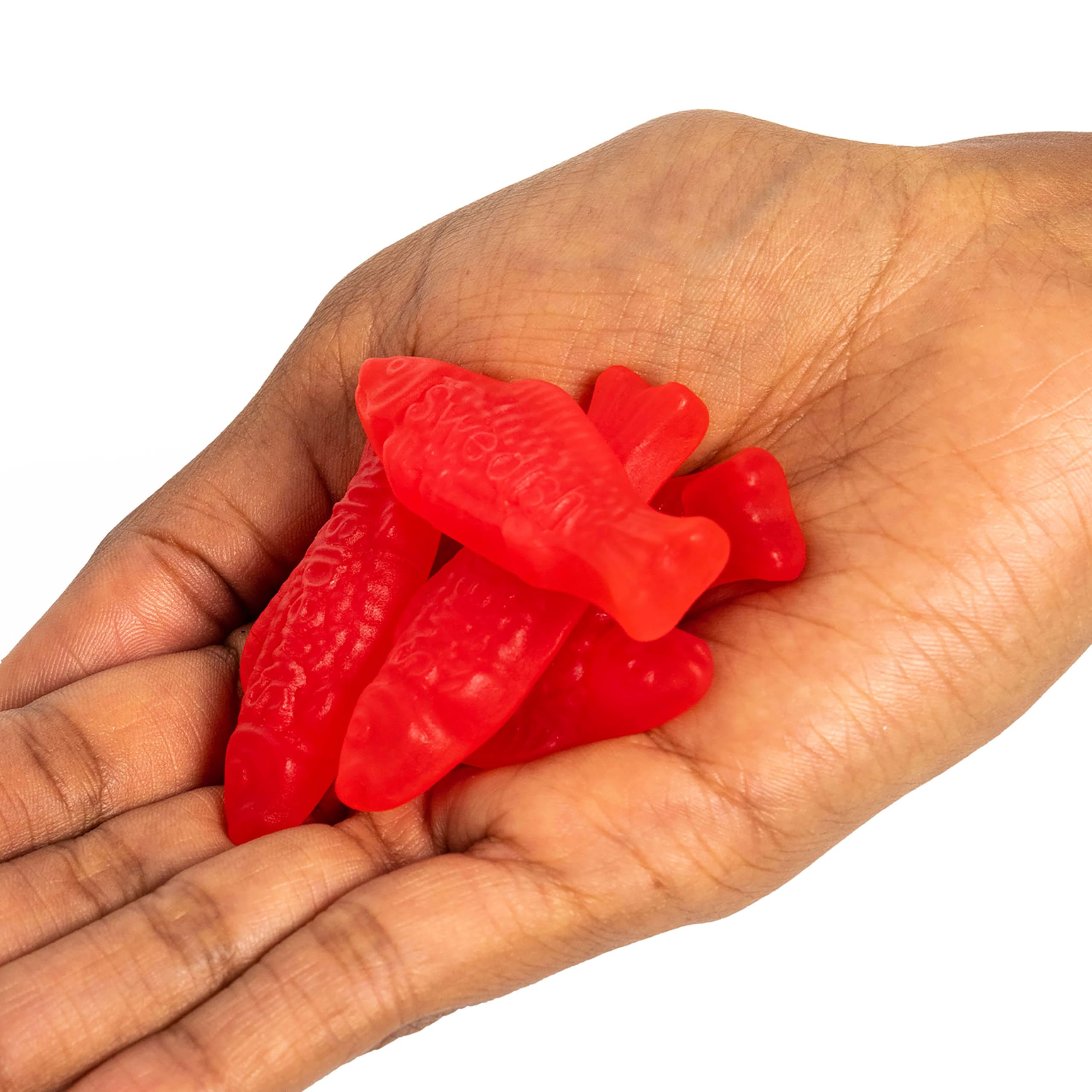 Swedish Fish presentación junto a palomitas en sala para snack de cine en casa