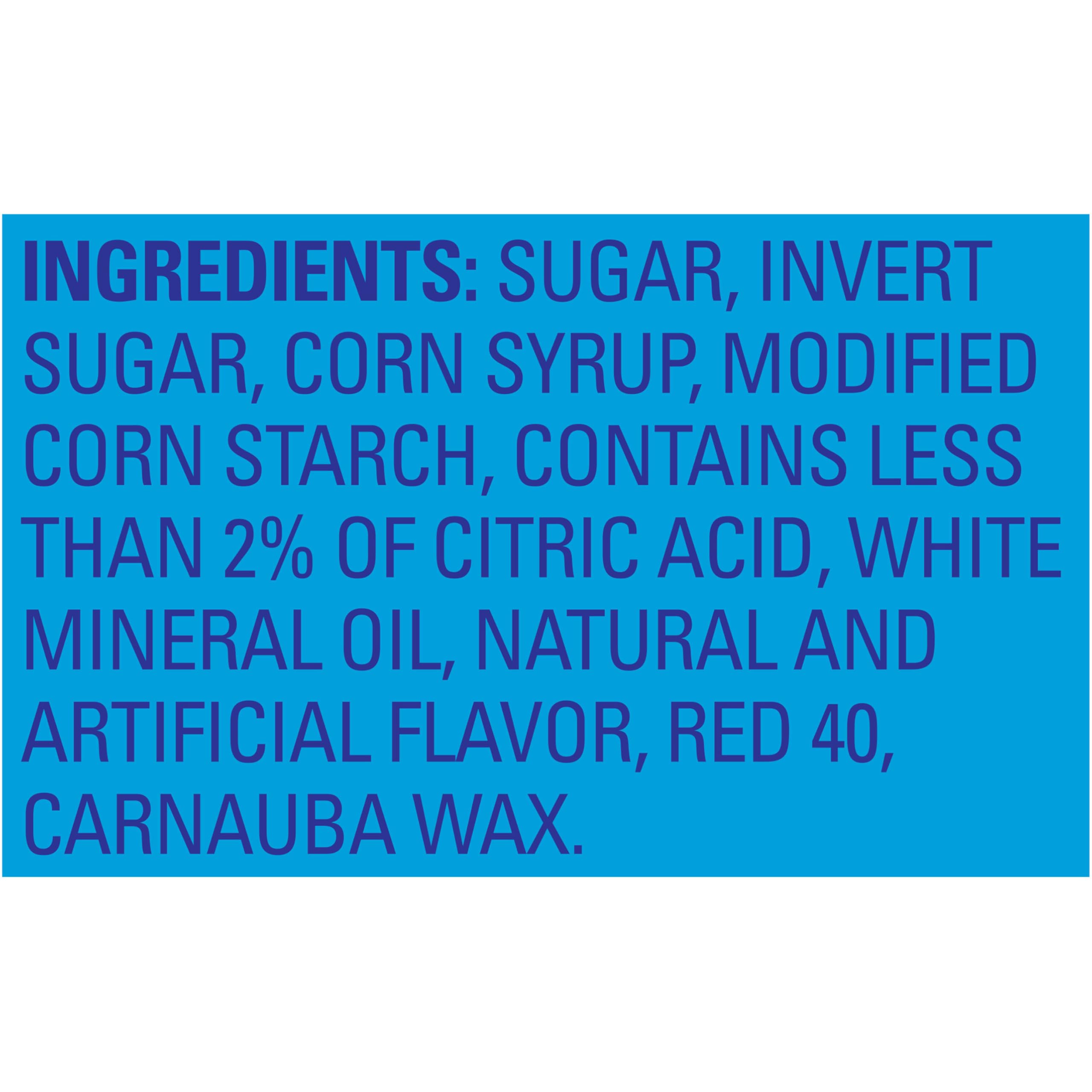 Swedish Fish textura blanda y masticable en primer plano para apetito
