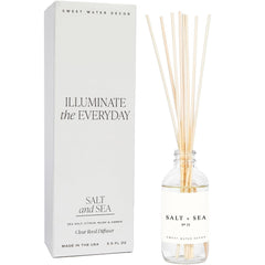 Sweet Water Decor envase frontal mostrando diseño elegante y fragancia calmante