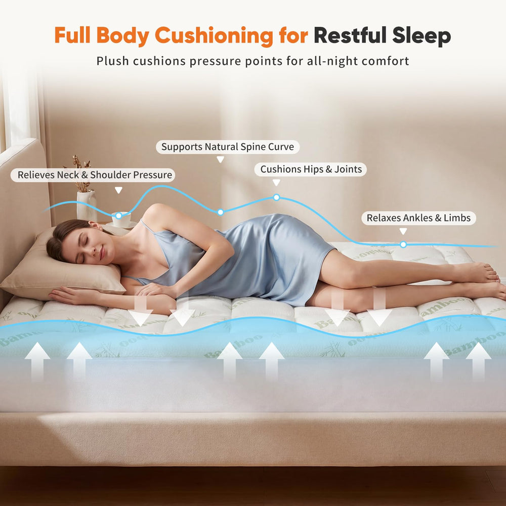 Sweetcrispy costura del pillow-top que muestra acolchado y confort