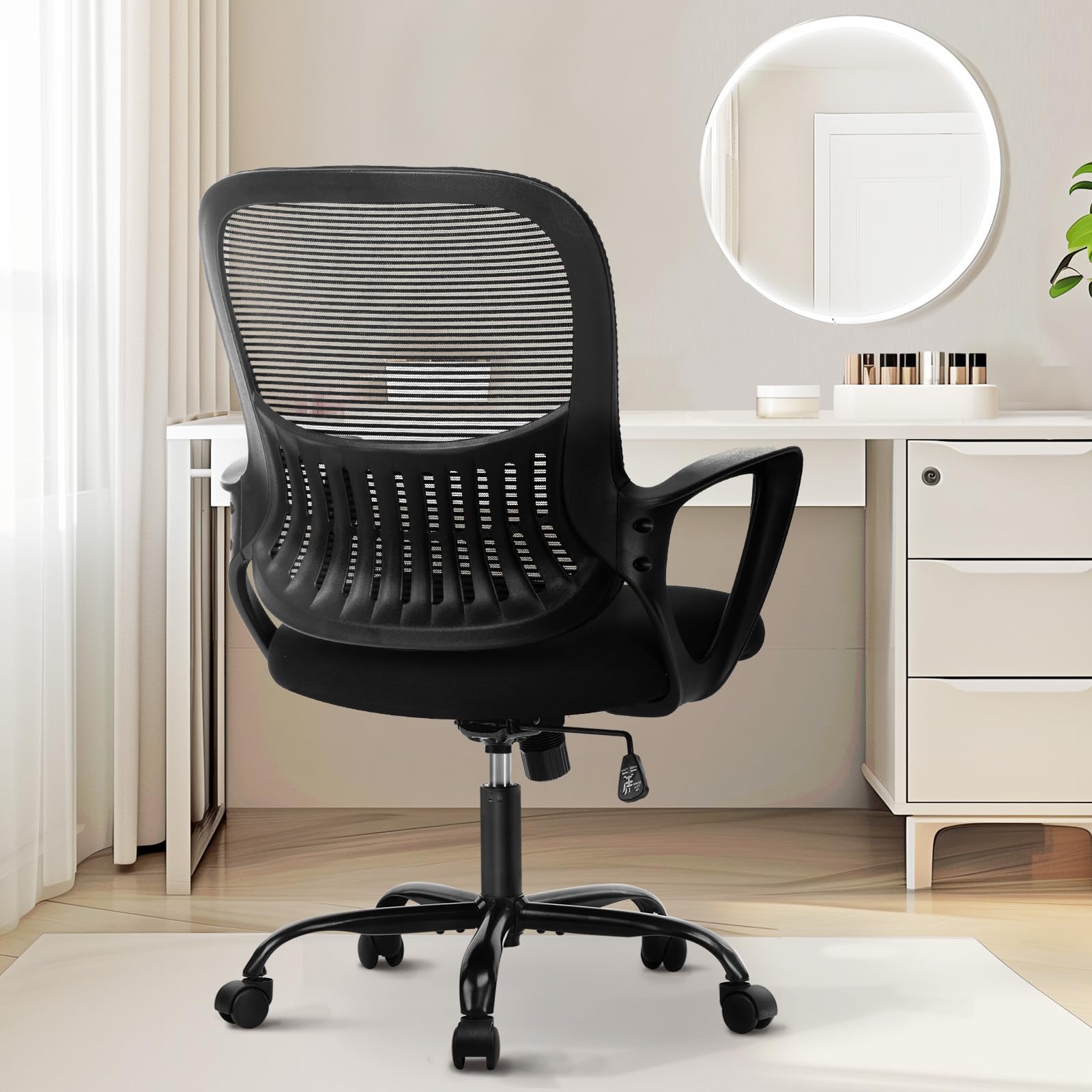 Sweetcrispy silla ejecutiva frontal mostrando diseño y soporte ergonómico