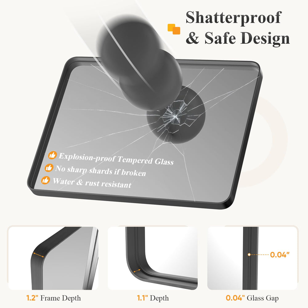Primer plano del reflejo de alta definición Sweetcrispy para maquillaje y afeitado precisos