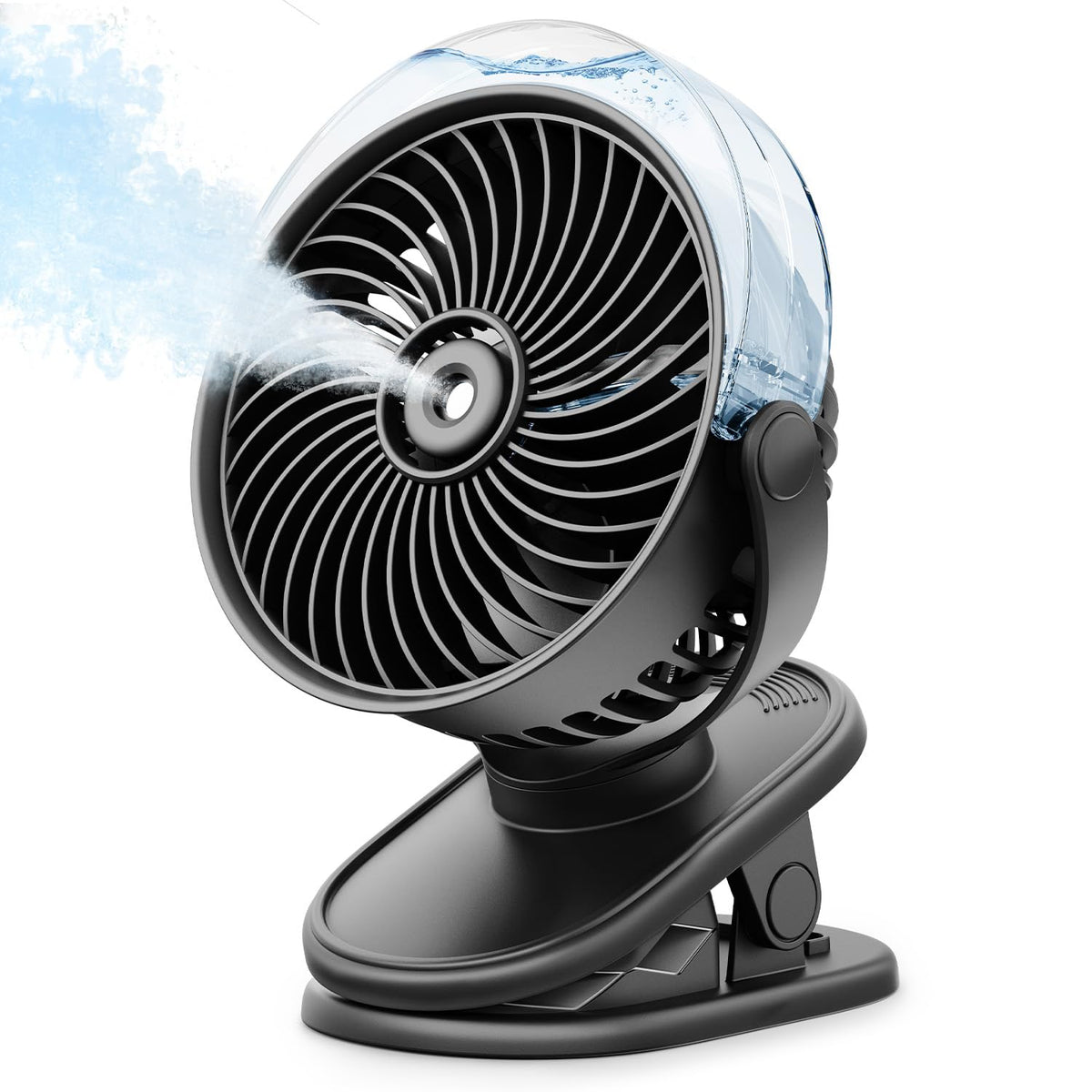 SWEETFULL vista frontal del ventilador mostrando diseño compacto y control fácil