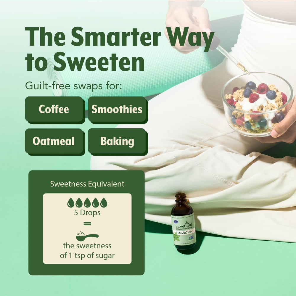 SweetLeaf comparación de tamaño en mano, ideal para llevar