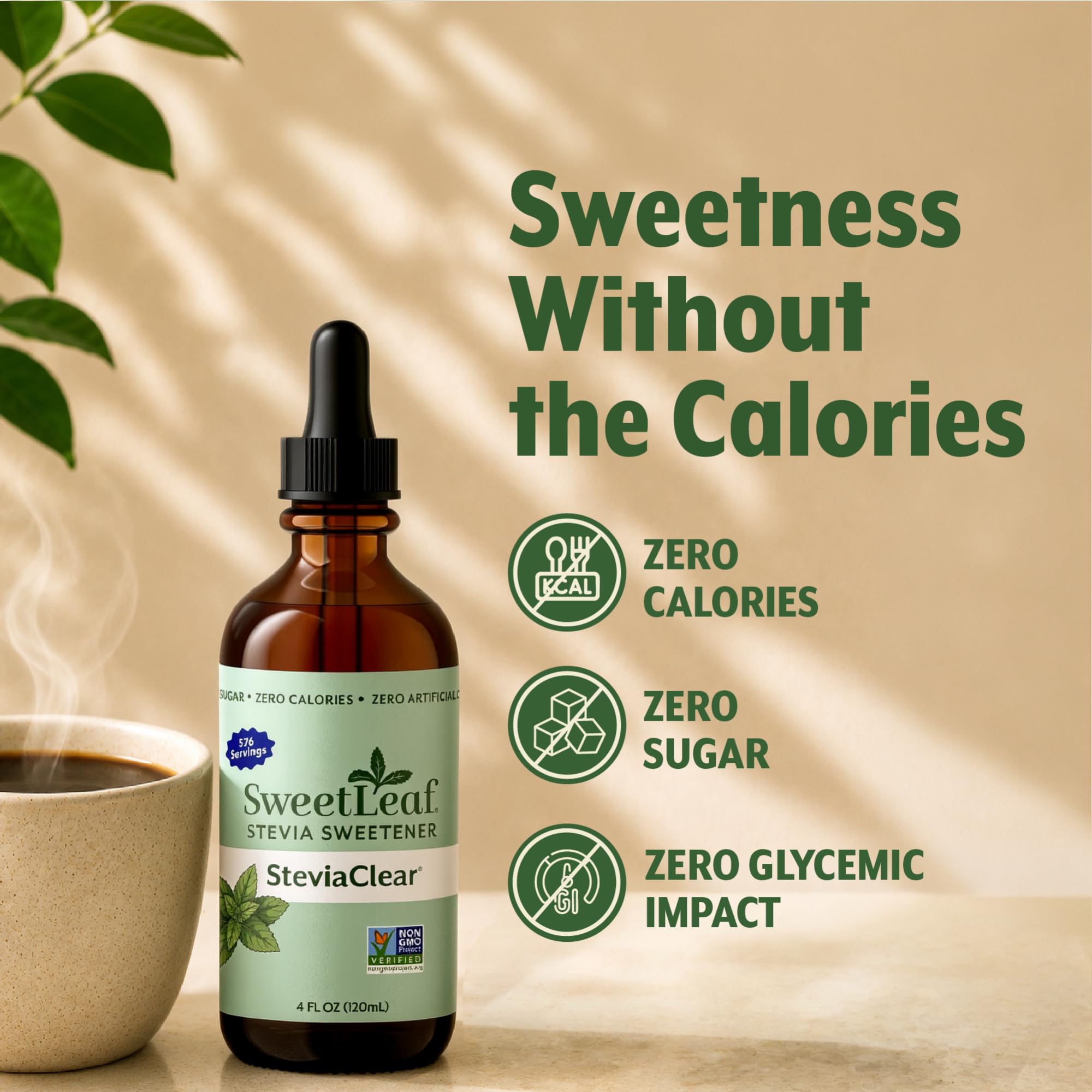 SweetLeaf usado en batido saludable para sabor natural