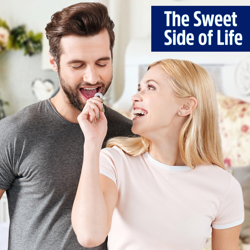 SWEETSIDE CANDY CO. comparación de tamaño para entender cantidad y escala