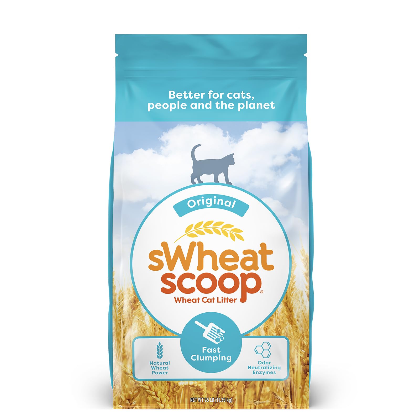 sWheat Scoop frente del paquete mostrando marca y peso, beneficio: identificación fácil