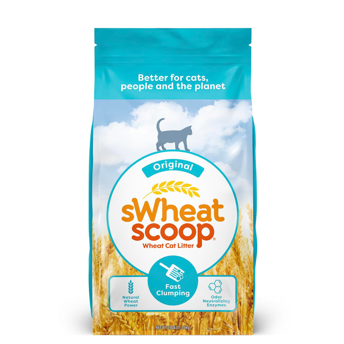 sWheat Scoop frente del paquete mostrando marca y peso, beneficio: identificación fácil