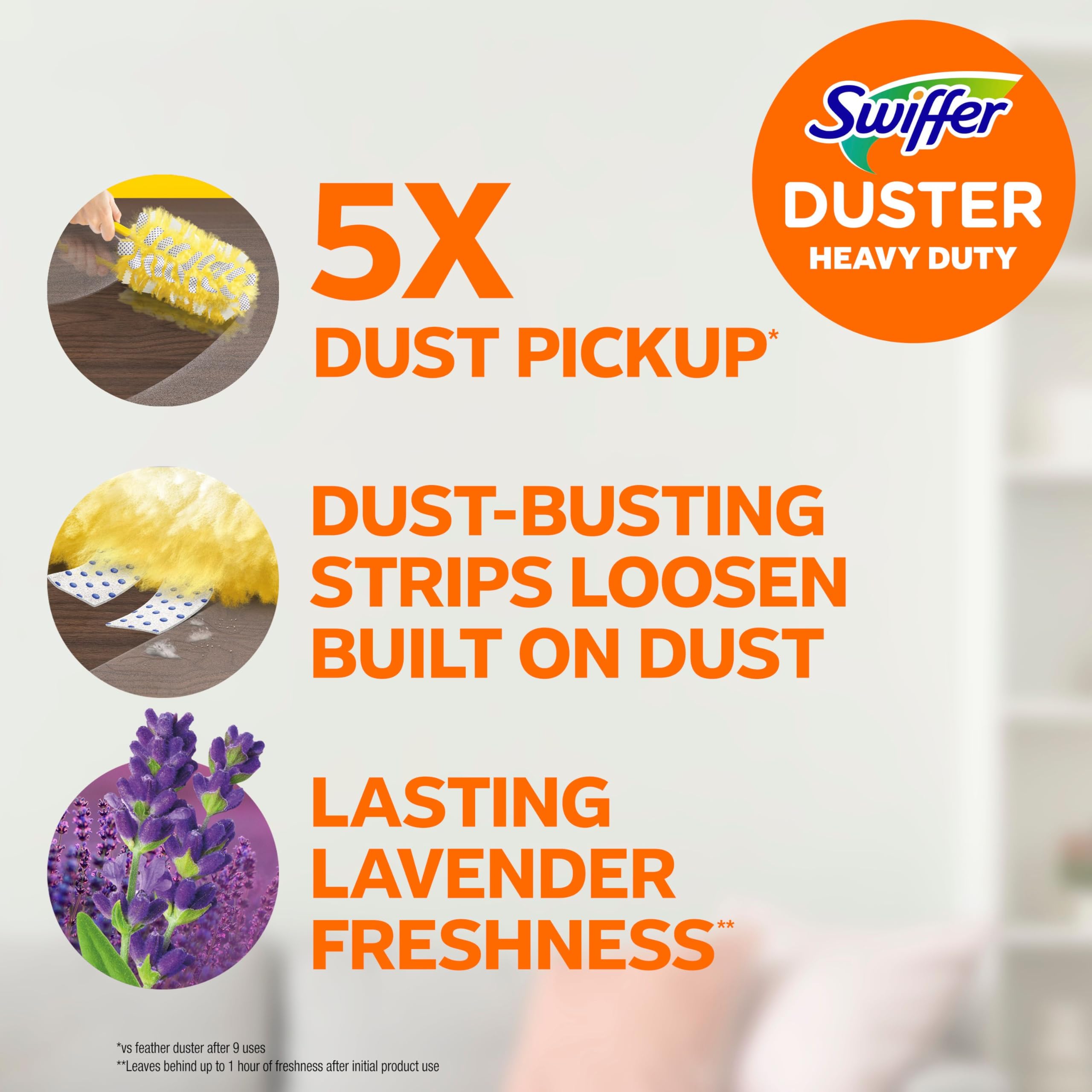 Swiffer detalle de fibras recubiertas que atrapan polvo eficientemente