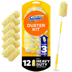 Swiffer kit frente del empaque mostrando componentes y ventaja de captura