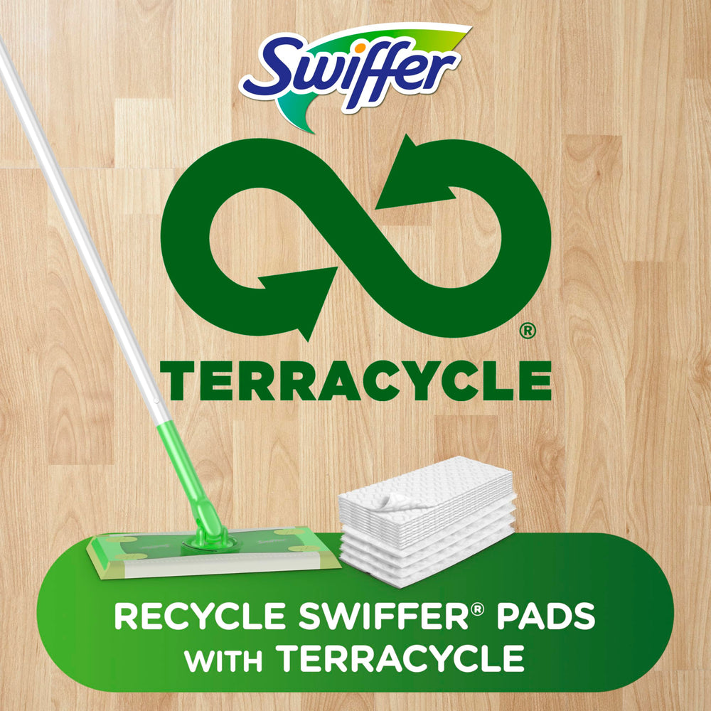 Swiffer paño atrapando pelo de mascota en su superficie, elimina residuos