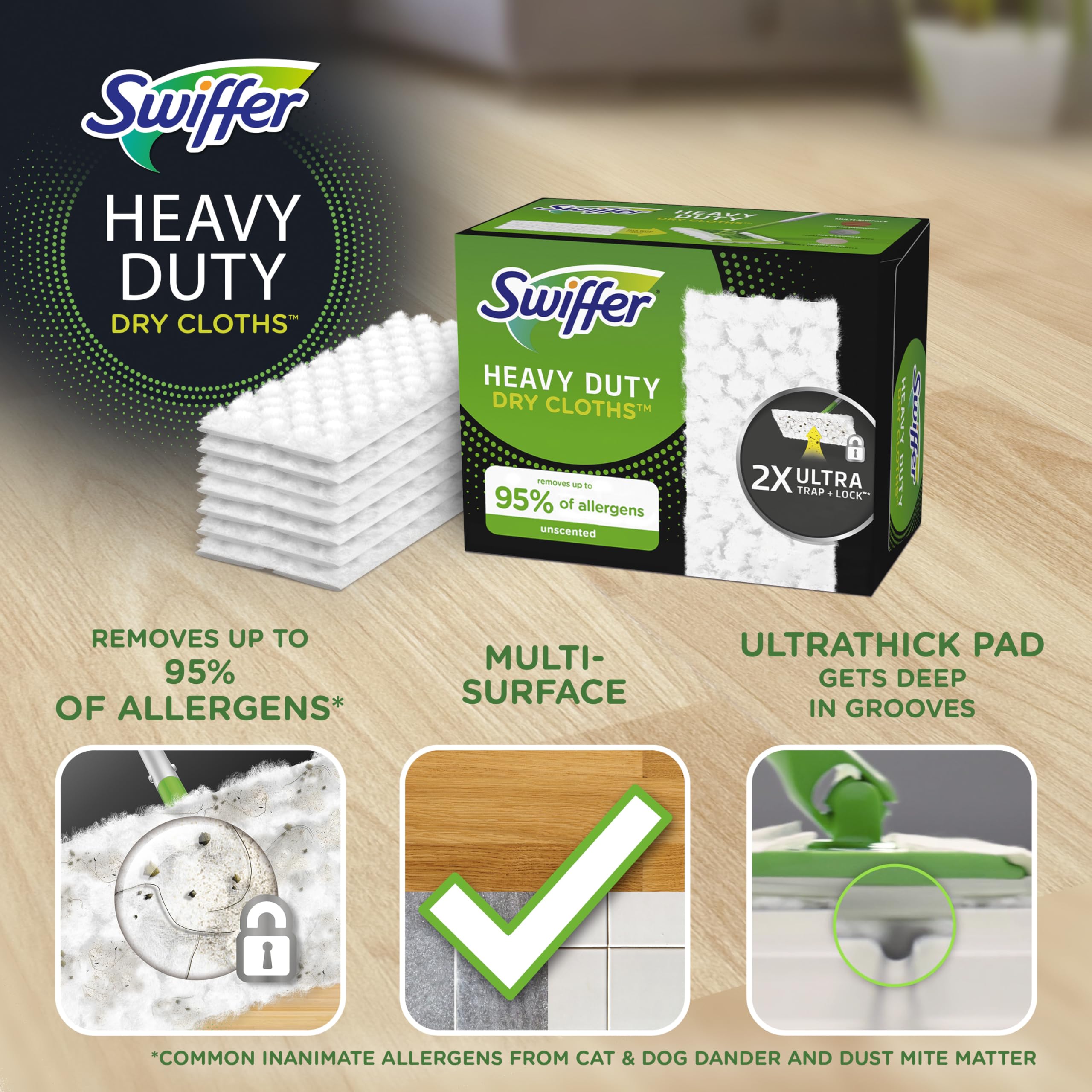 Swiffer detalle de fibras 3D en primer plano, captura profunda