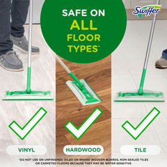Swiffer franja de fregado integrada eliminando manchas difíciles sin frotar mucho