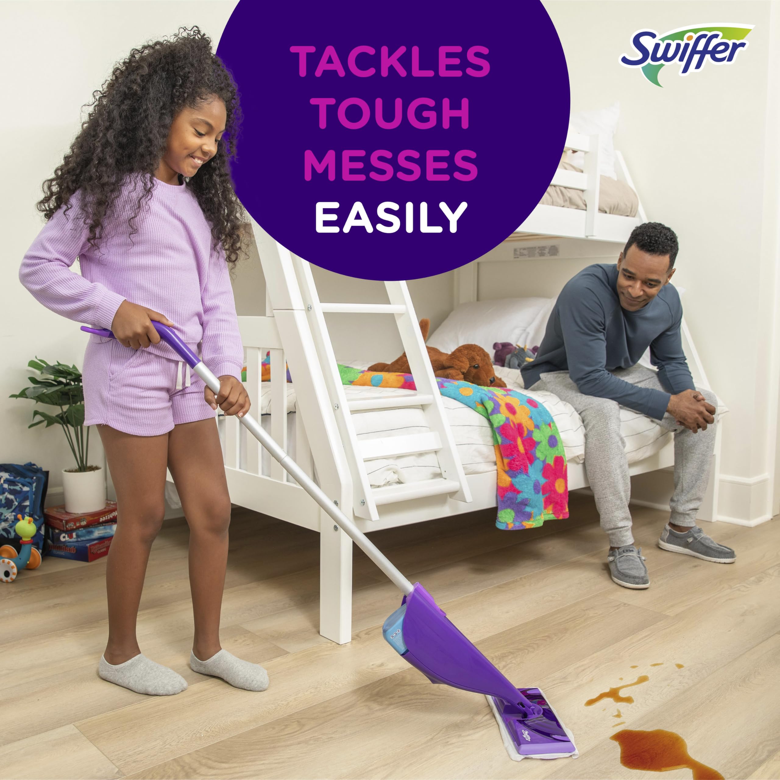 Swiffer WetJet botella de solución incluida para empezar limpieza inmediata