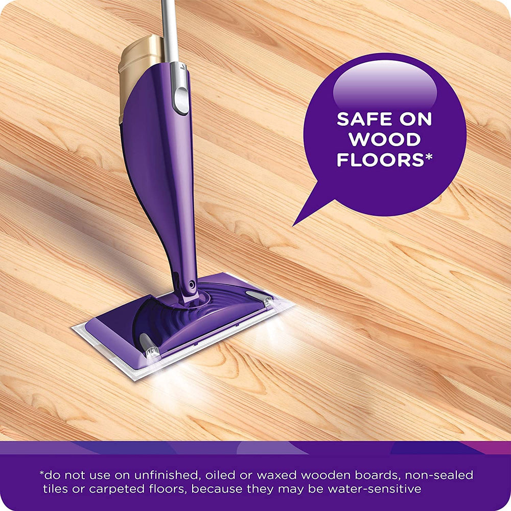 Swiffer textura de la solución en primer plano para limpieza efectiva