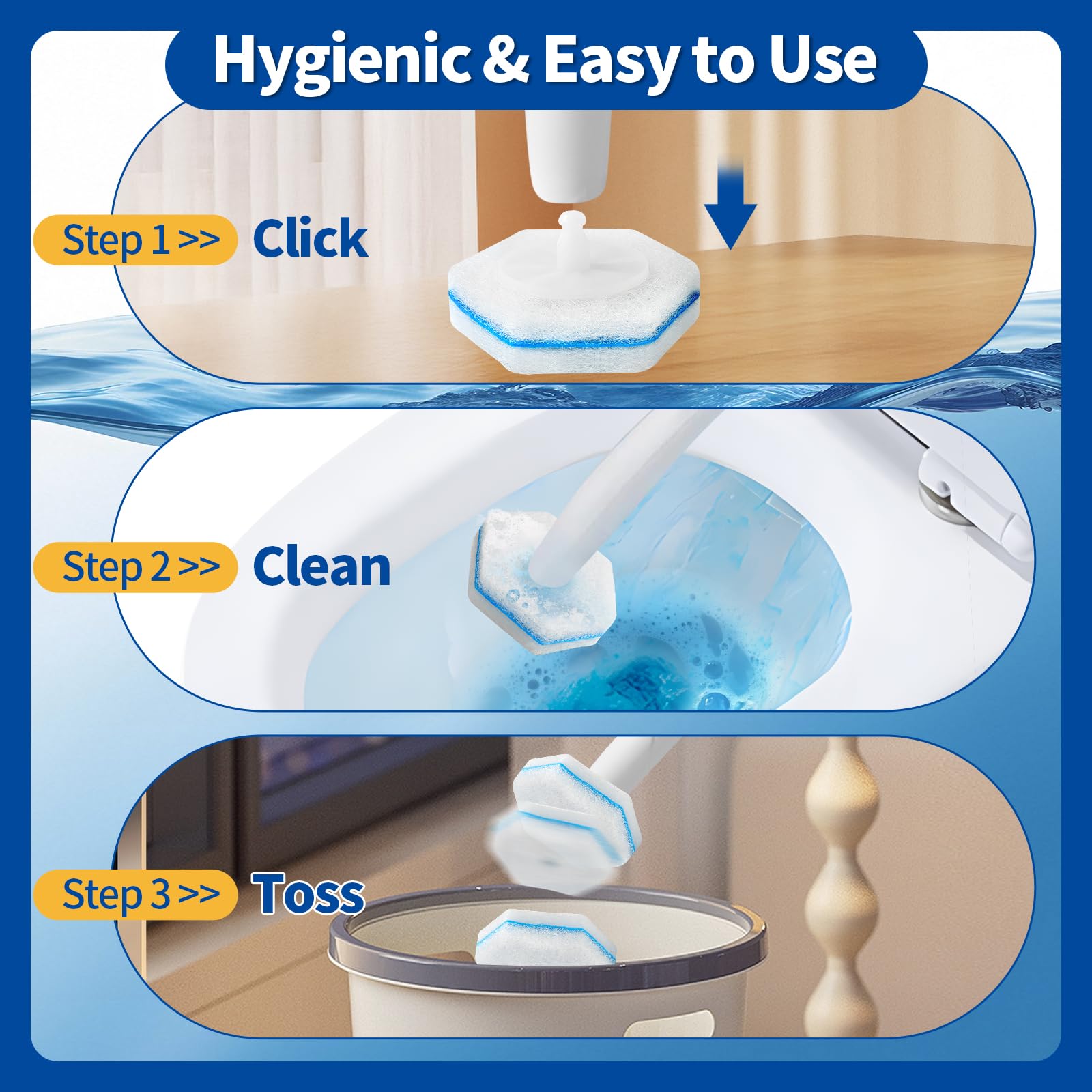 Swilsweep limpiando lavabo y pared de ducha, versatilidad en superficies