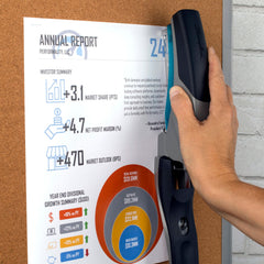 Swingline Optima 25 empuñadura suave ergonómica que reduce esfuerzo al grapar