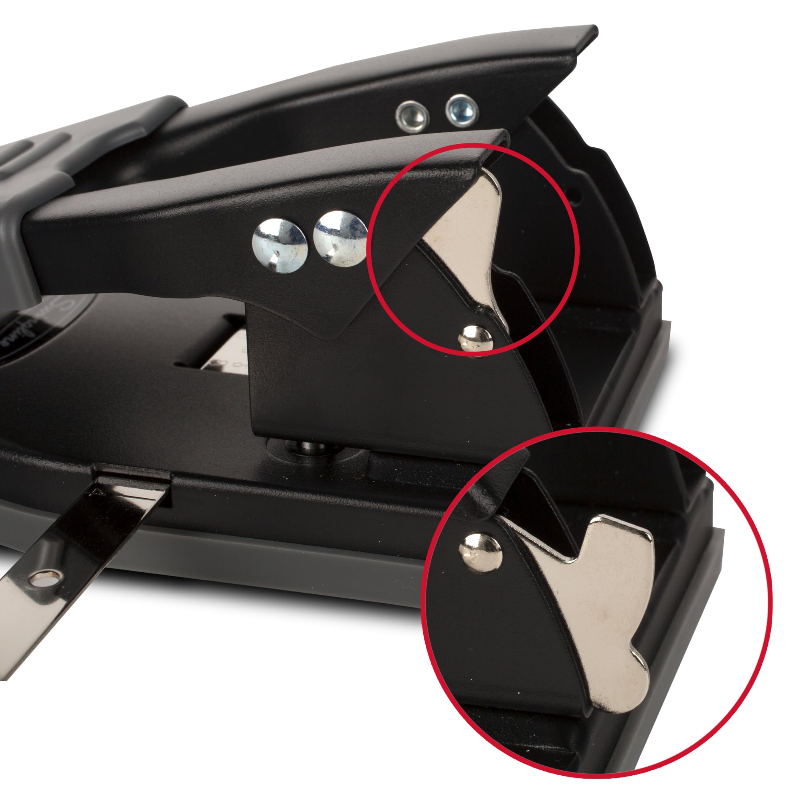 Swingline beside a ruler showing compact size and portability benefit
