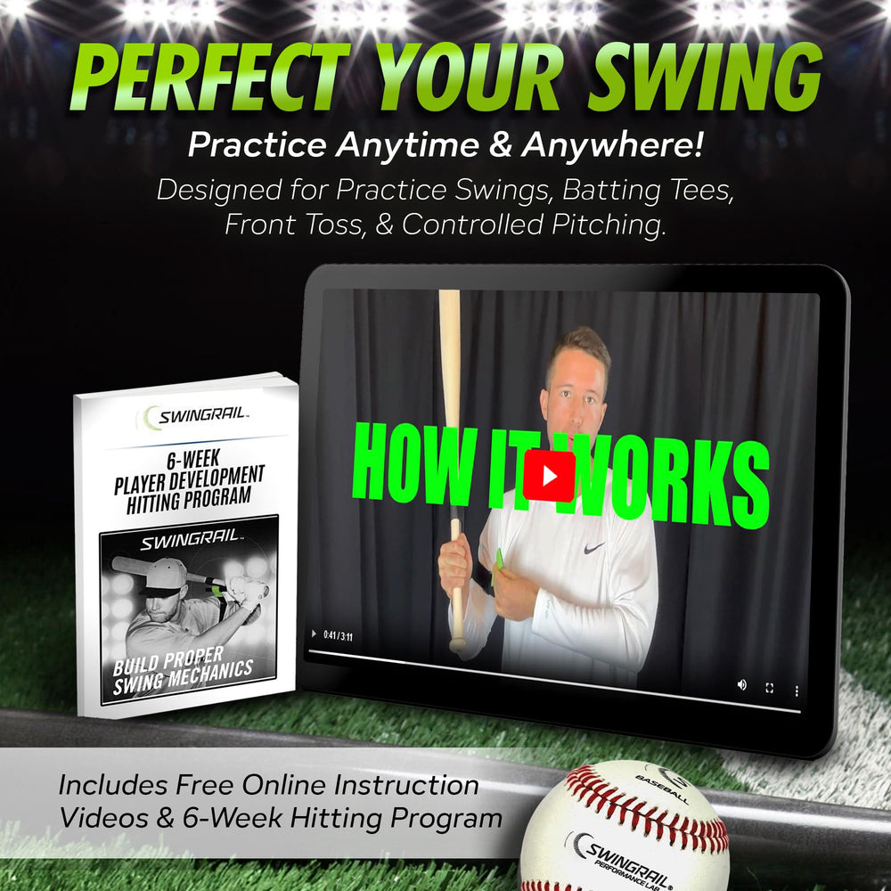 SWINGRAIL etiqueta con instrucciones y enlace a videos instructivos
