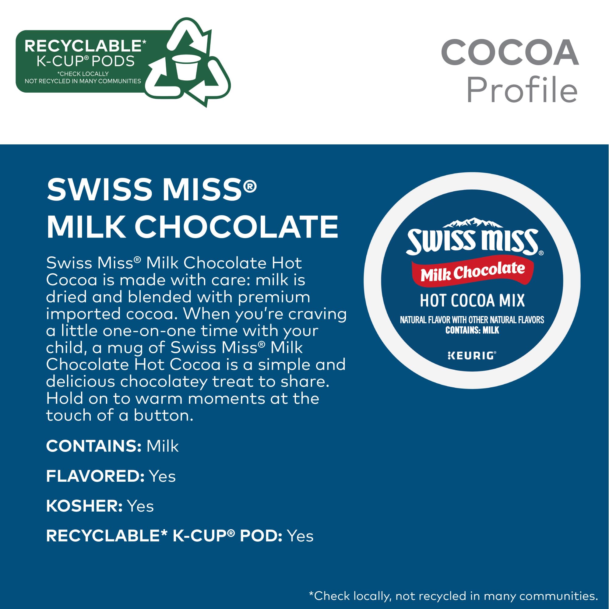 Swiss Miss cápsula K-Cup en mano demostrando facilidad de uso