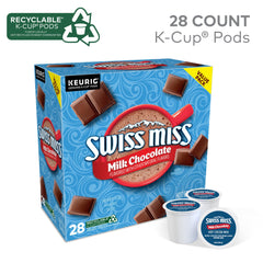 Swiss Miss primer plano del polvo para sabor cremoso y consistente