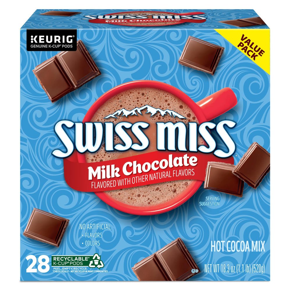 Swiss Miss textura superior del chocolate para sensación cremosa