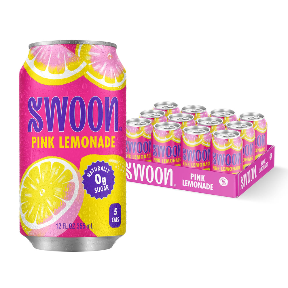 Swoon lata frontal mostrando diseño y beneficios sin azúcar
