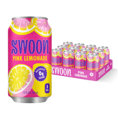Swoon lata frontal mostrando diseño y beneficios sin azúcar