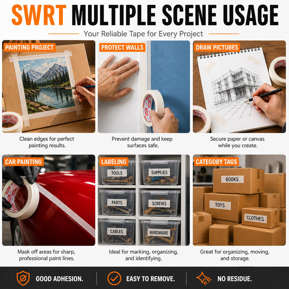 SWRT rollo junto a una mano para apreciar escala y control preciso