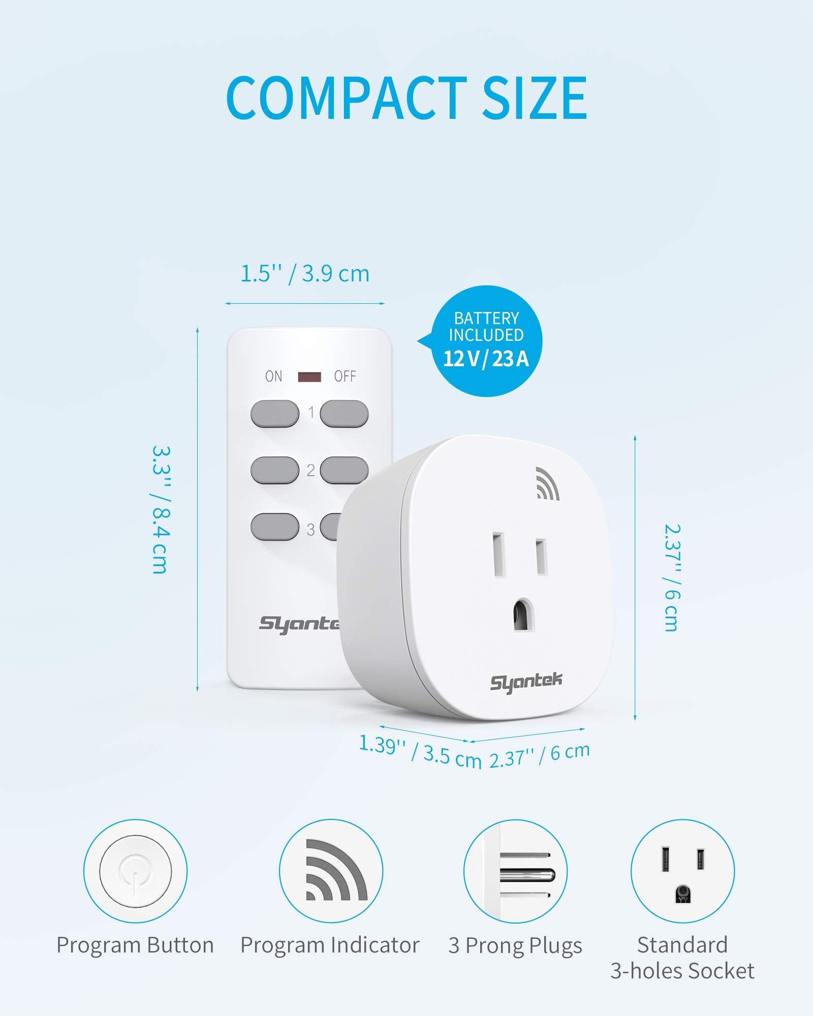 Syantek varios enchufes conectados mostrando expansión y sincronía
