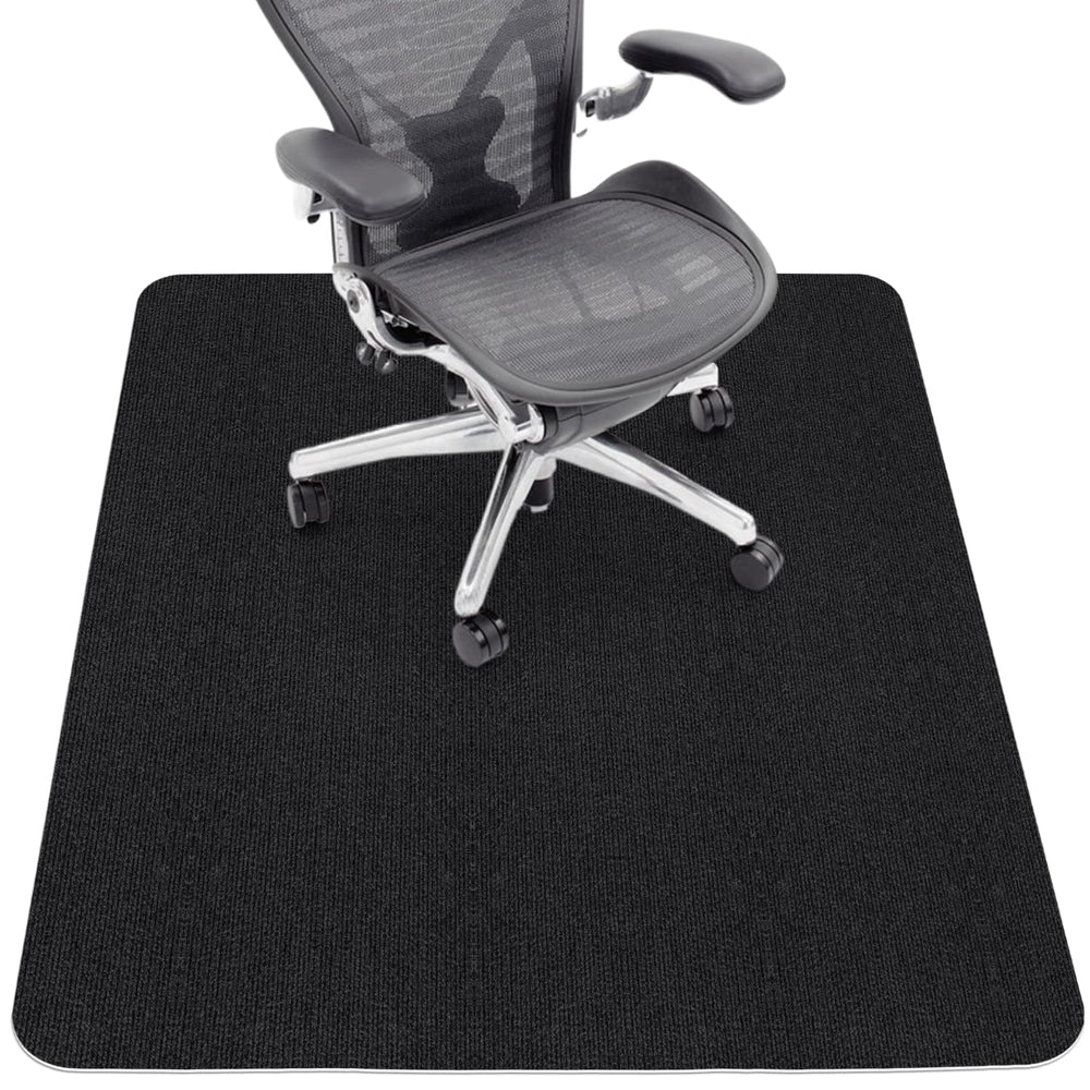 Sycoodeal alfombrilla frontal empaquetada mostrando tamaño y color negro, protección visual