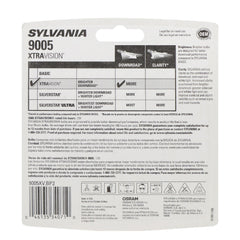 SYLVANIA 9005 primer plano del filamento que sugiere durabilidad superior