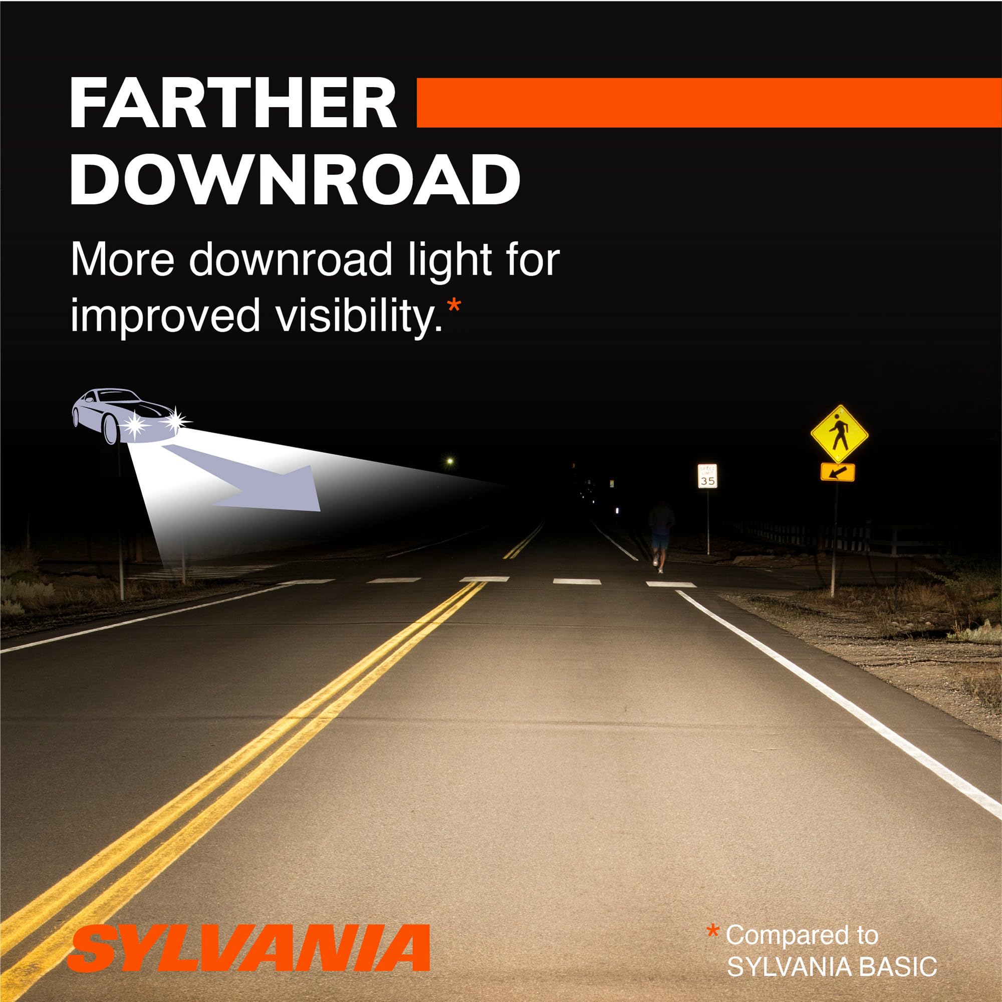 SYLVANIA 9005 etiqueta con especificaciones garantizando compatibilidad