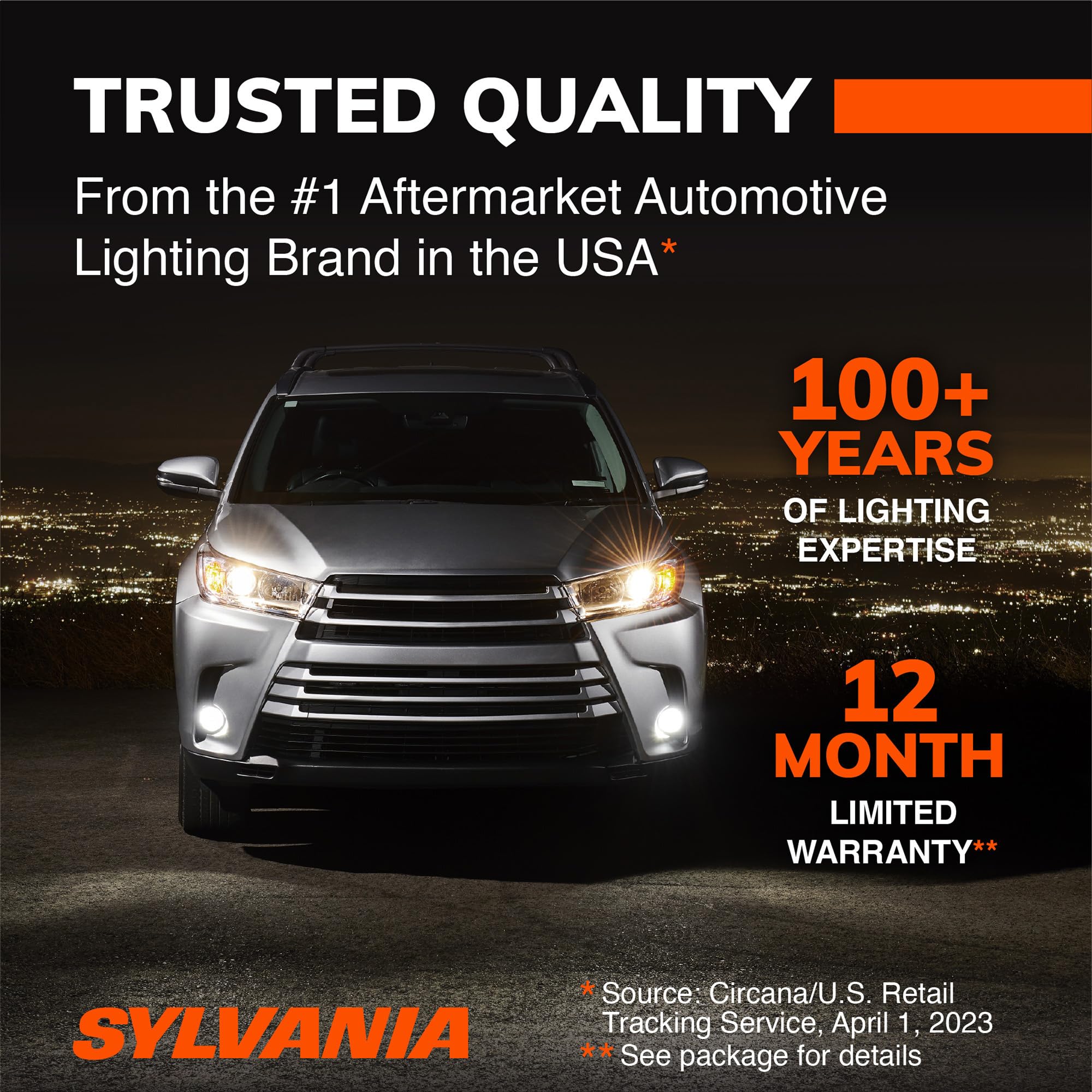 SYLVANIA 9005 salida nocturna en carretera mejorando visibilidad al frente