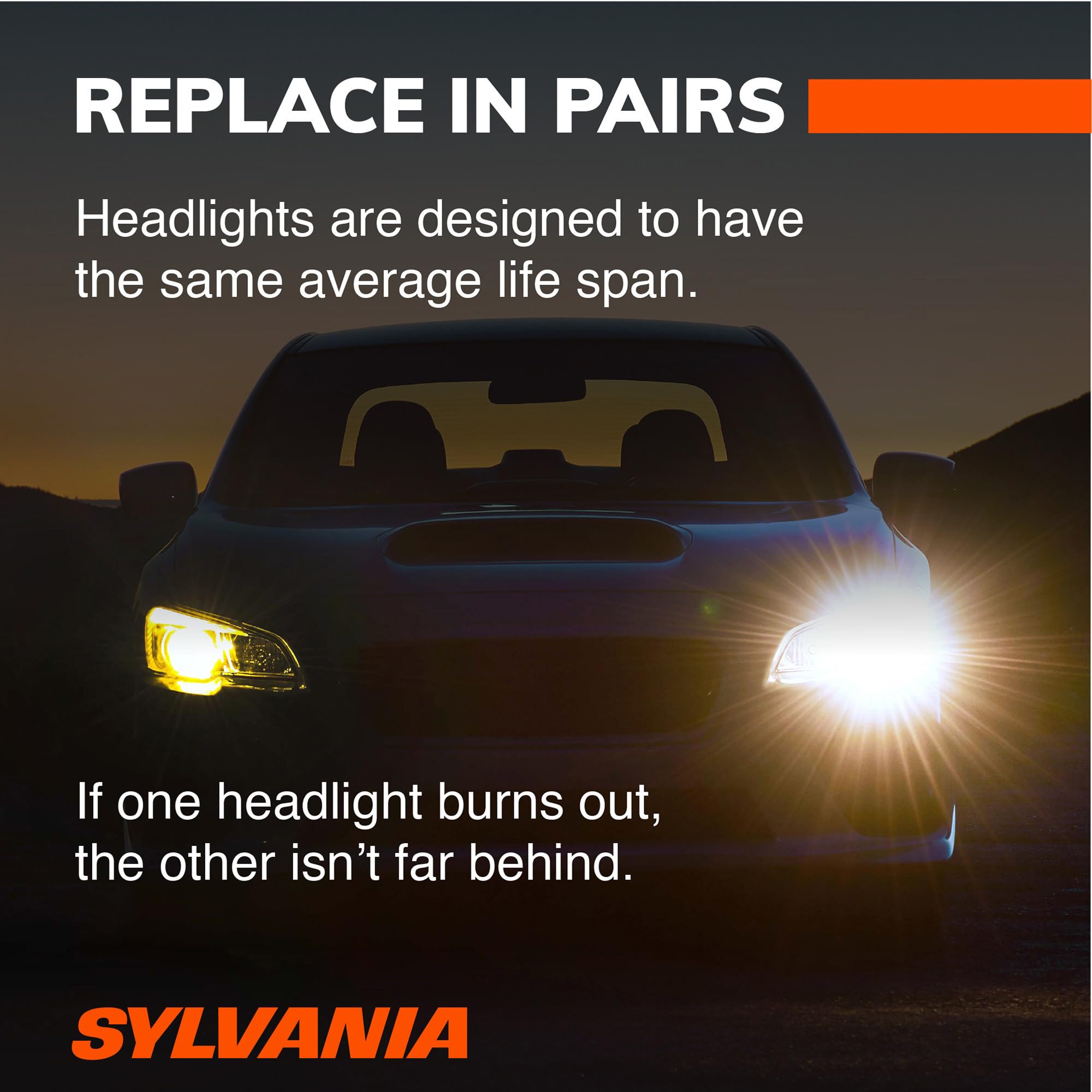 SYLVANIA H11 luz en entorno nocturno real mejorando percepción de señales