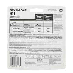 SYLVANIA H11 XtraVision primer plano del filamento para mayor durabilidad