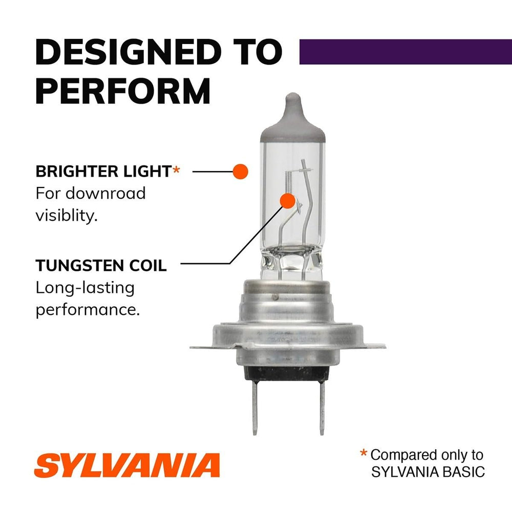 SYLVANIA bombilla H7 instalada en faro mostrando ajuste correcto y rendimiento