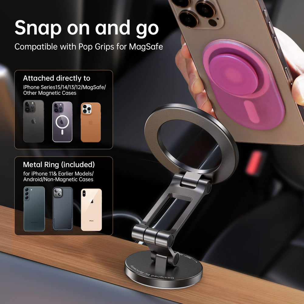 SYNCWIRE lámina magnética colocada en funda para compatibilidad universal