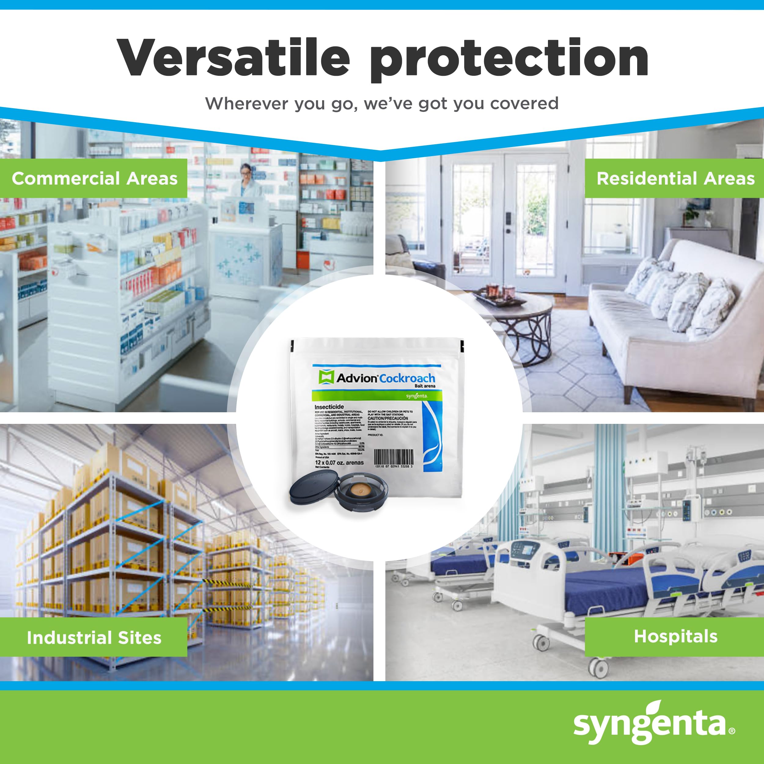 Syngenta Advion bolsa de 12 unidades para almacenamiento práctico y transporte