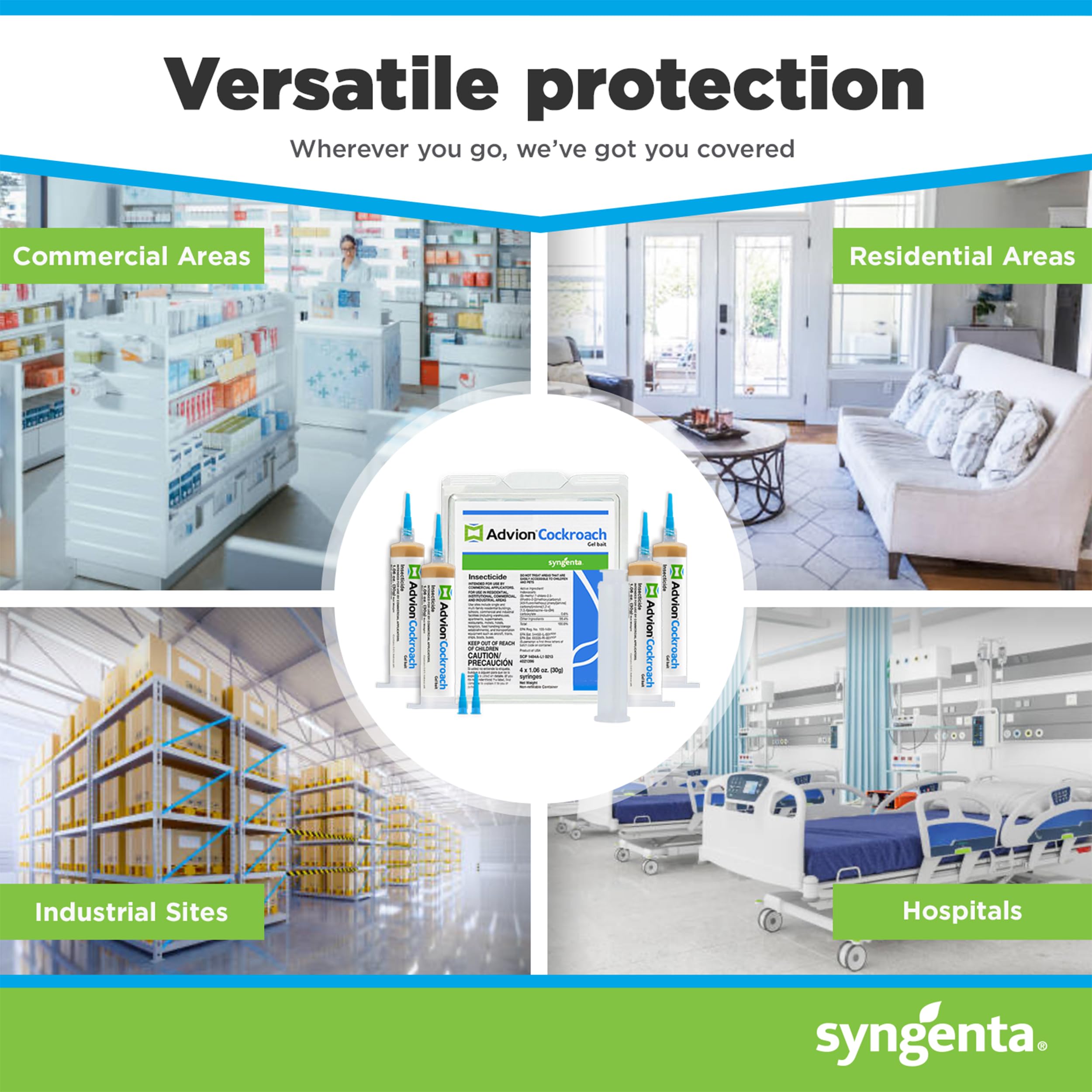 Syngenta Advion placed behind kitchen appliance showing discreet protection benefit