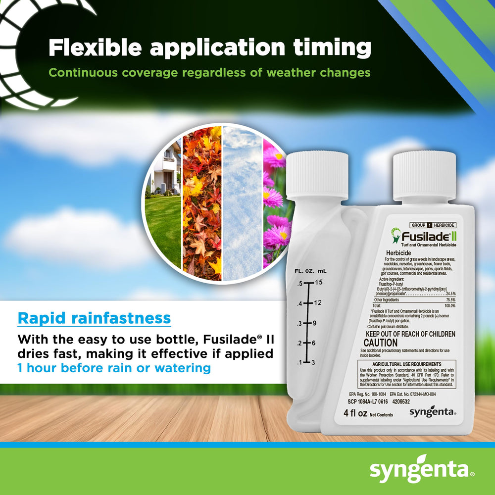 Syngenta Fusilade II detalle del concentrado para mezcla precisa y uniforme
